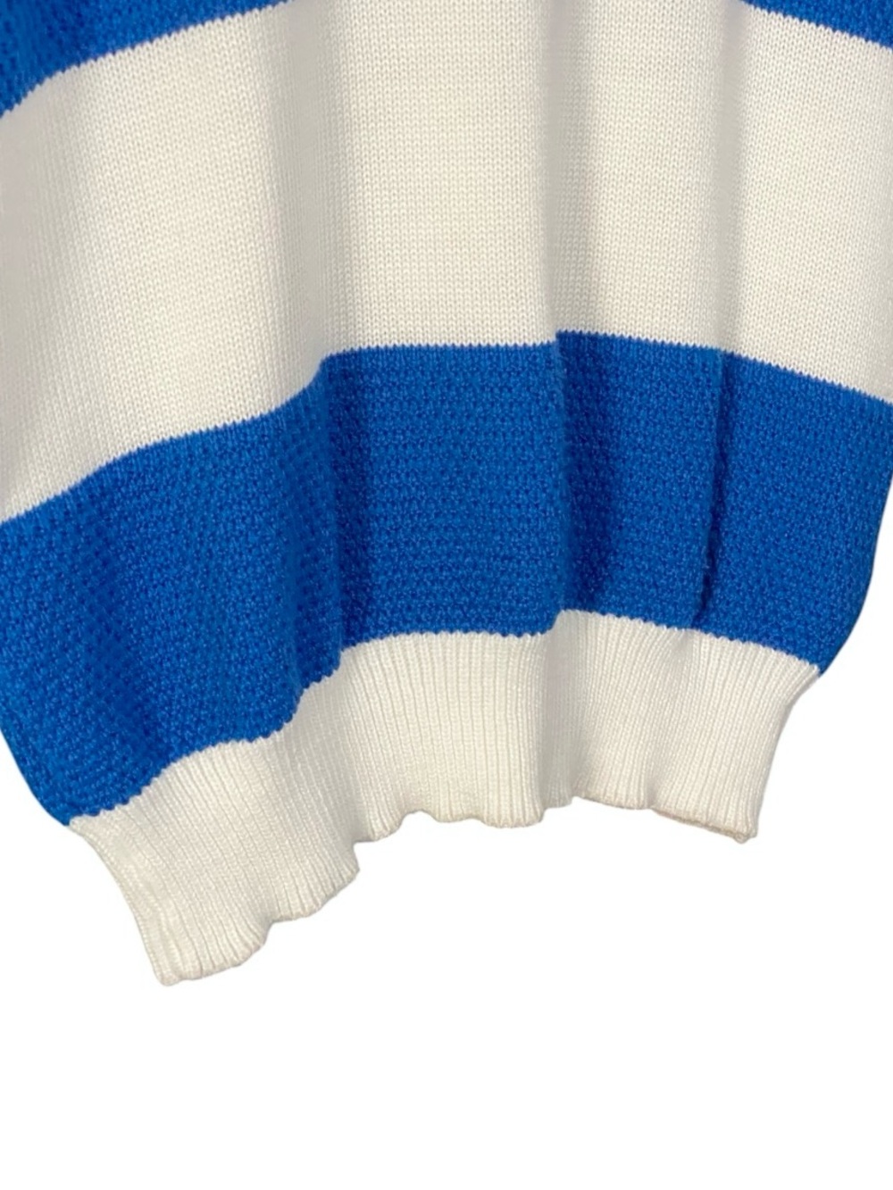Vintage Catalina USA Nautical Sweater Vest XL Blue White Sailboat Made in USA - Picture 5 of 9